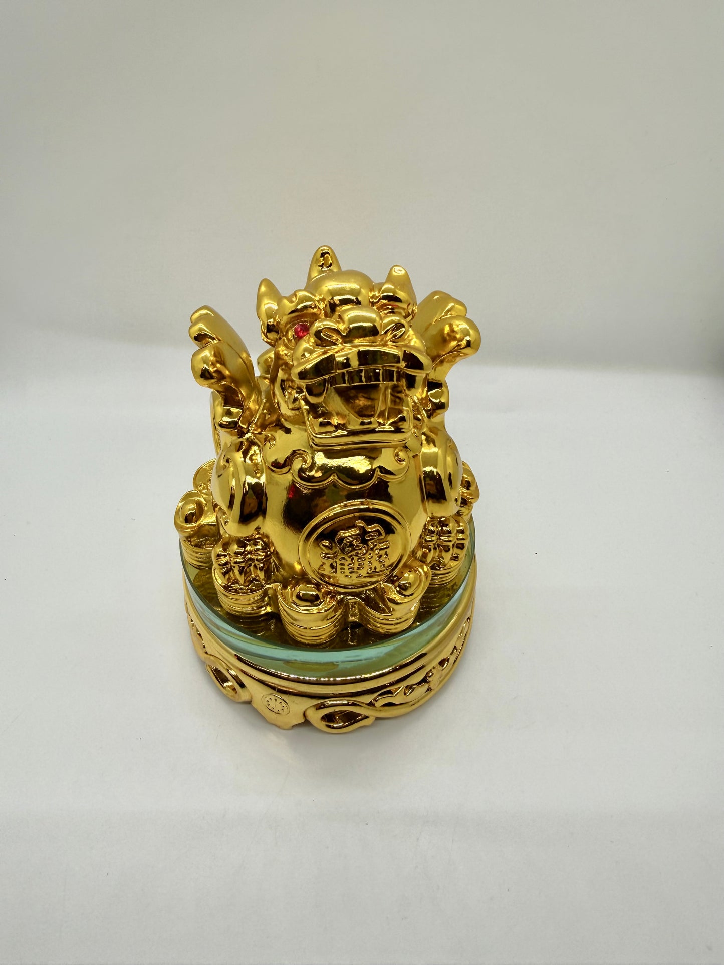 Pi Xie on Turnable Stand - Gold - 6 Inches Height (7136)