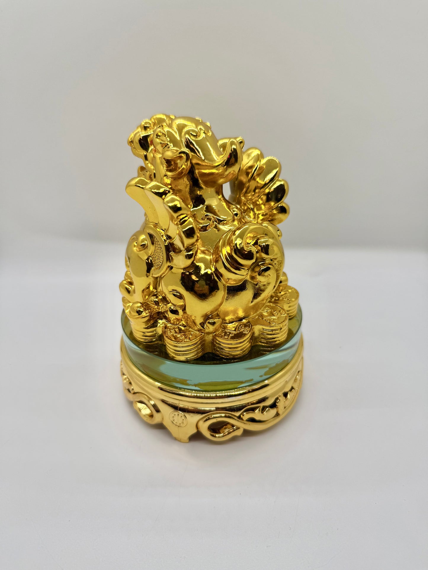 Pi Xie on Turnable Stand - Gold - 6 Inches Height (7136)