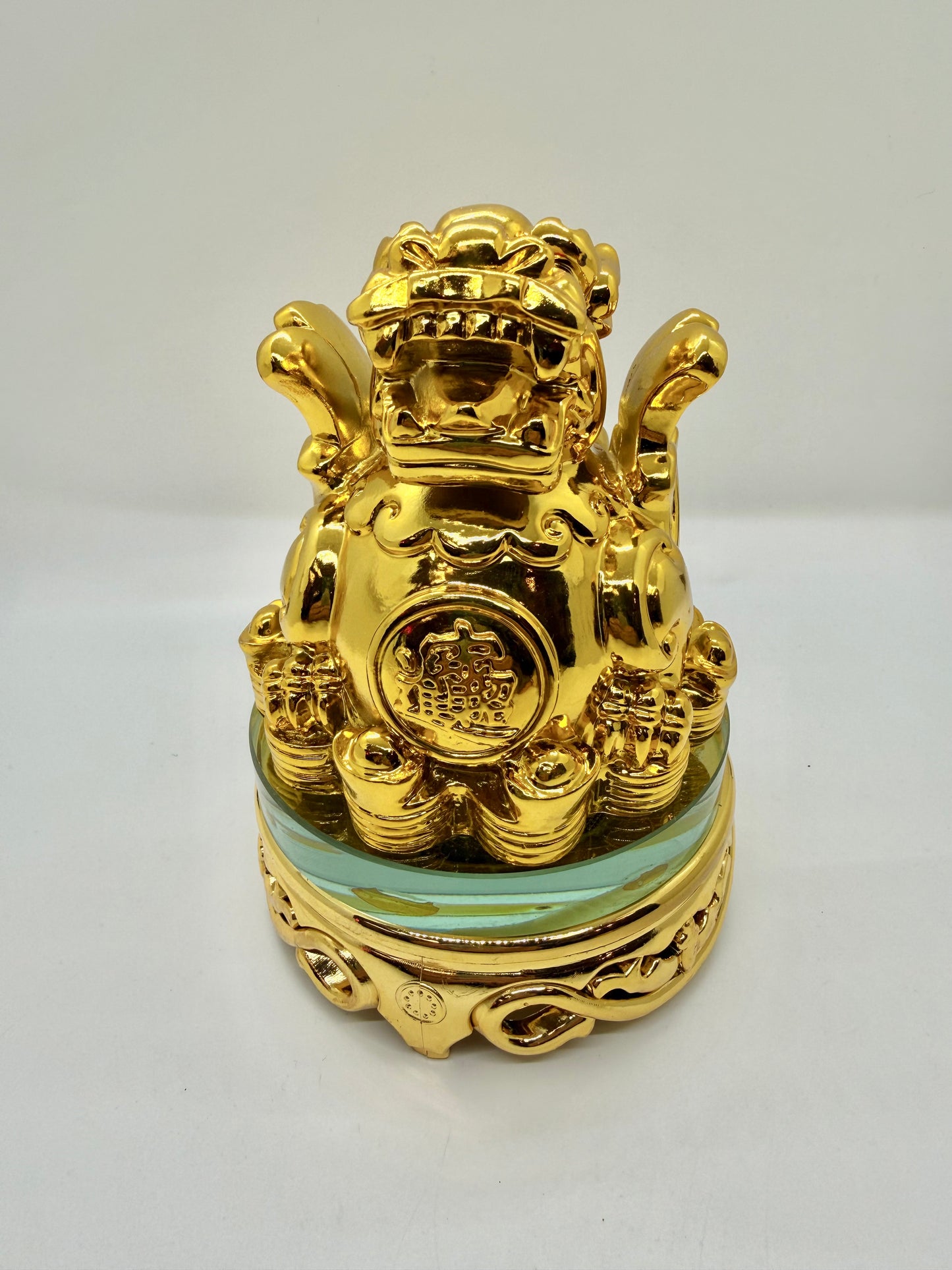 Pi Xie on Turnable Stand - Gold - 6 Inches Height (7136)