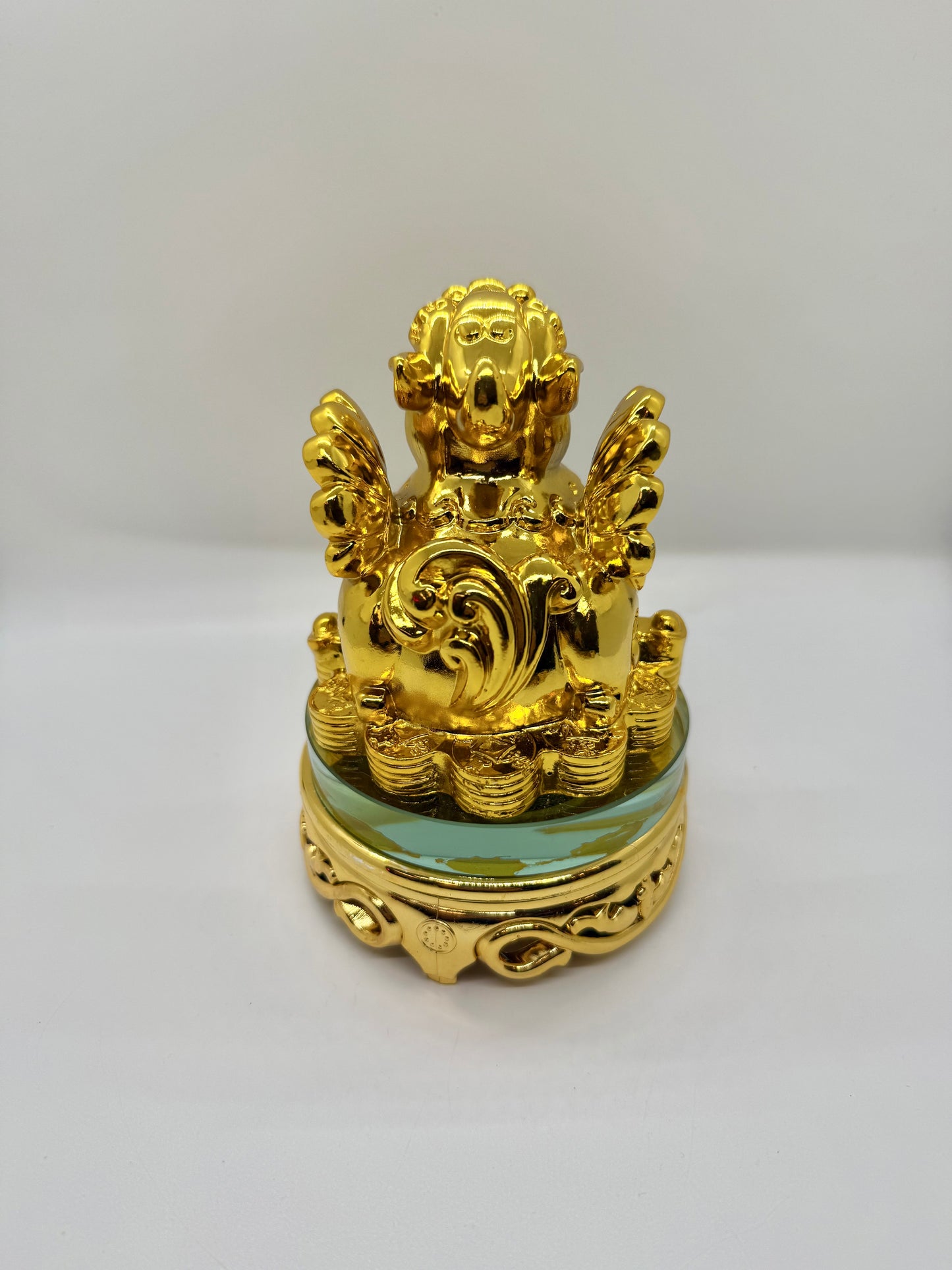 Pi Xie on Turnable Stand - Gold - 6 Inches Height (7136)