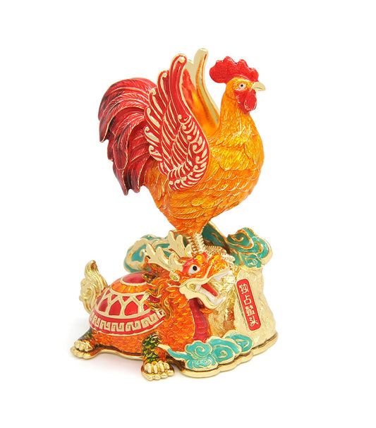 6897 - Rooster With Dragon Tortoise