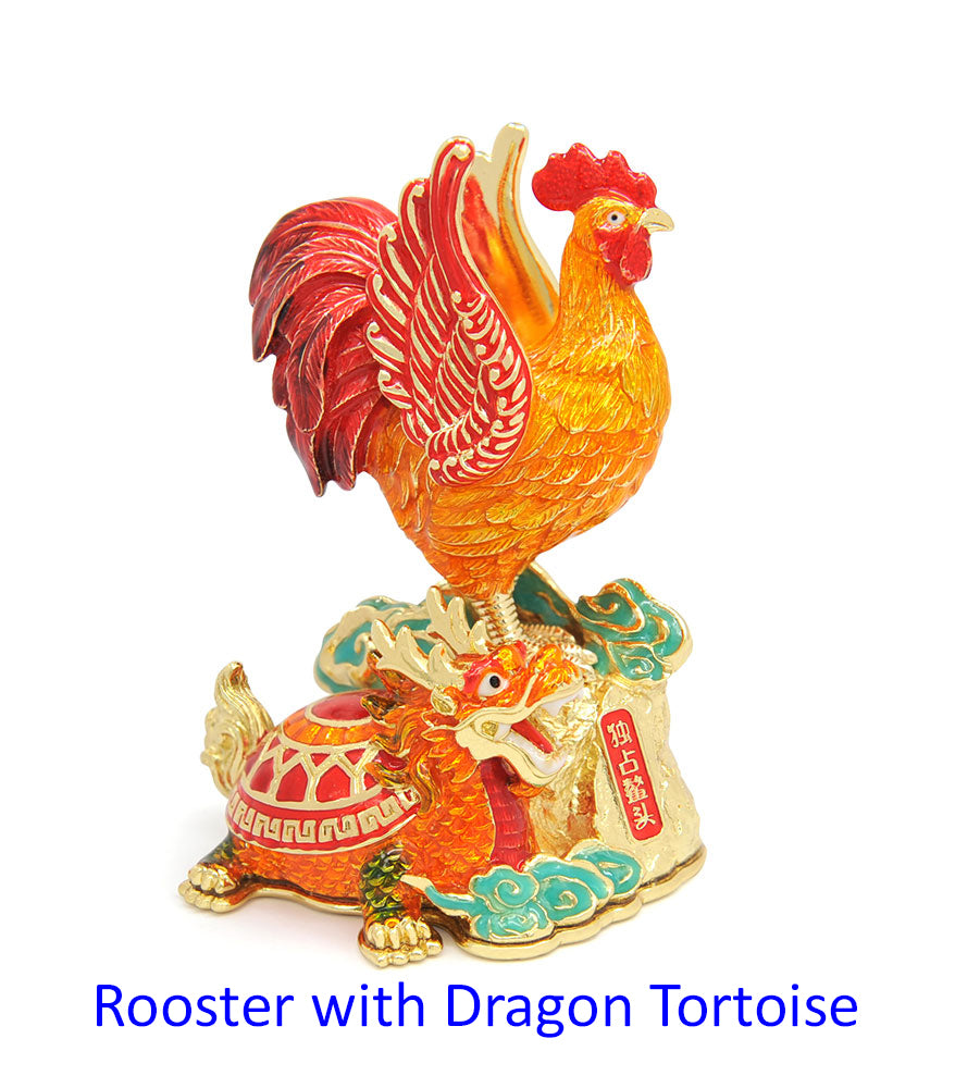 6897 - Rooster With Dragon Tortoise