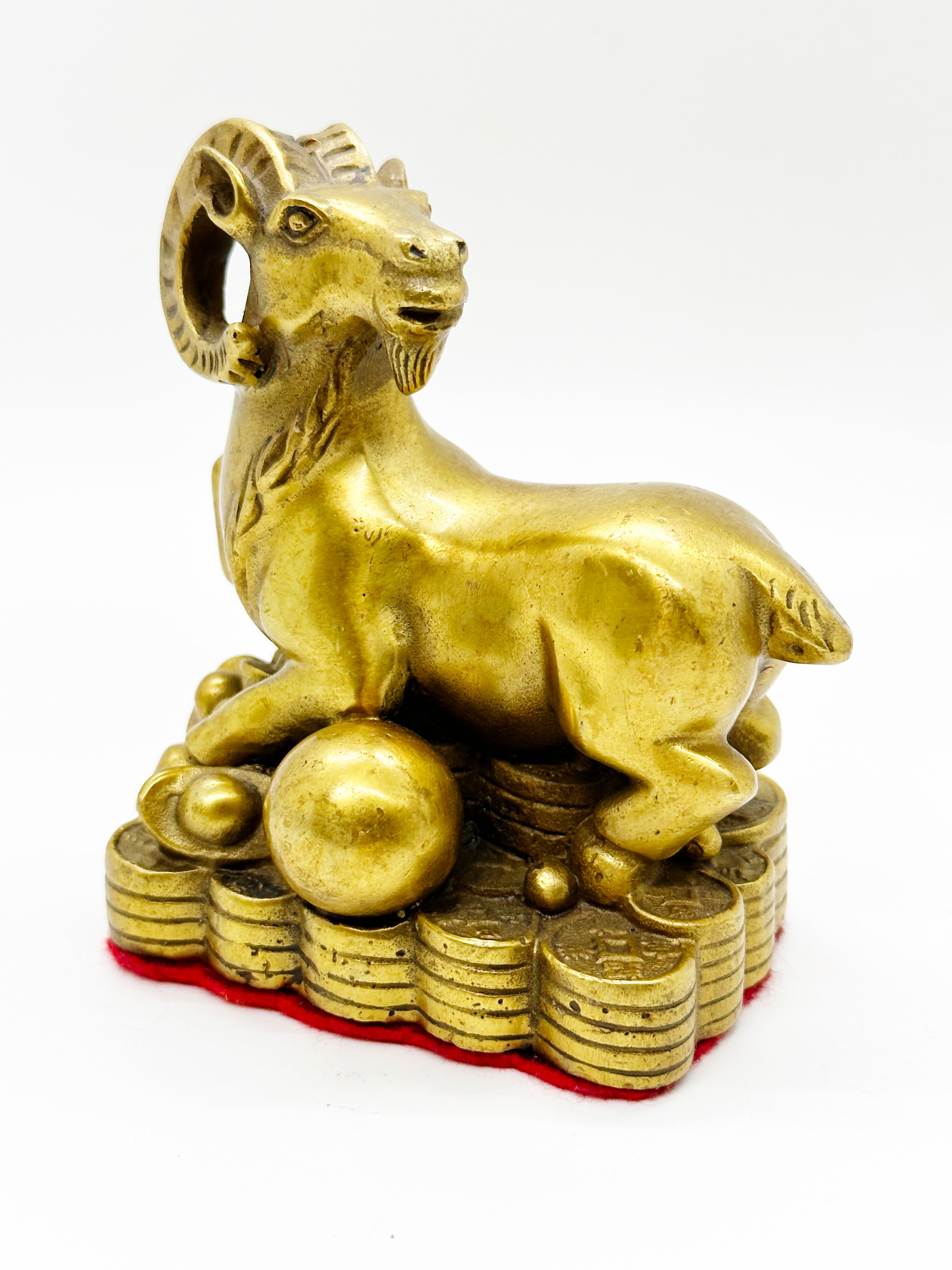 14745 - Brass Sheep - 3 3/4 Inches Heights – World Of Feng Shui USA