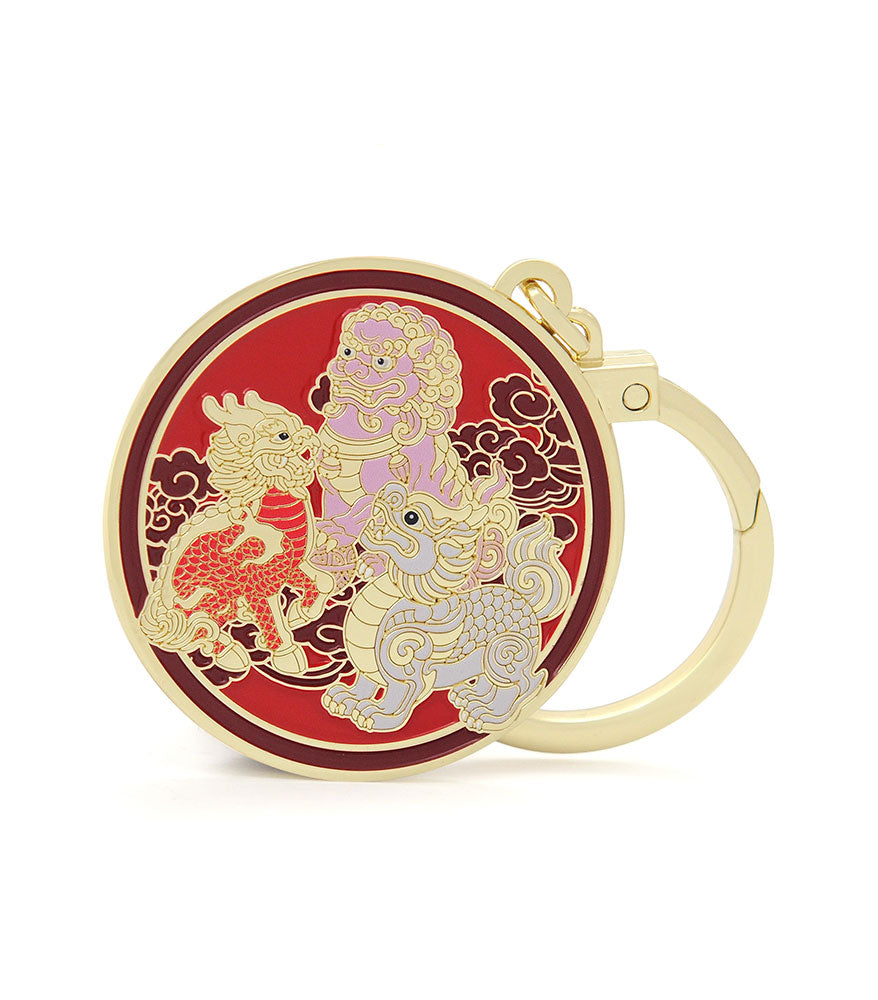 Triple Metal Guardians Amulet - 7883