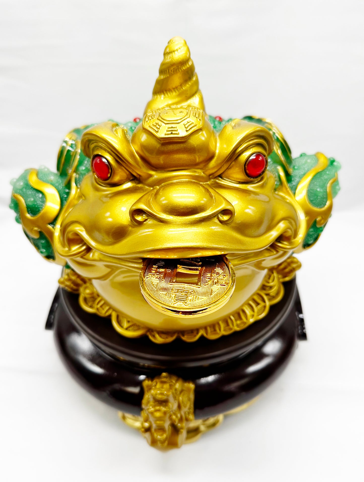 6455 -  Money Toad For Wealth (Turn table base) - 10 Inches Length