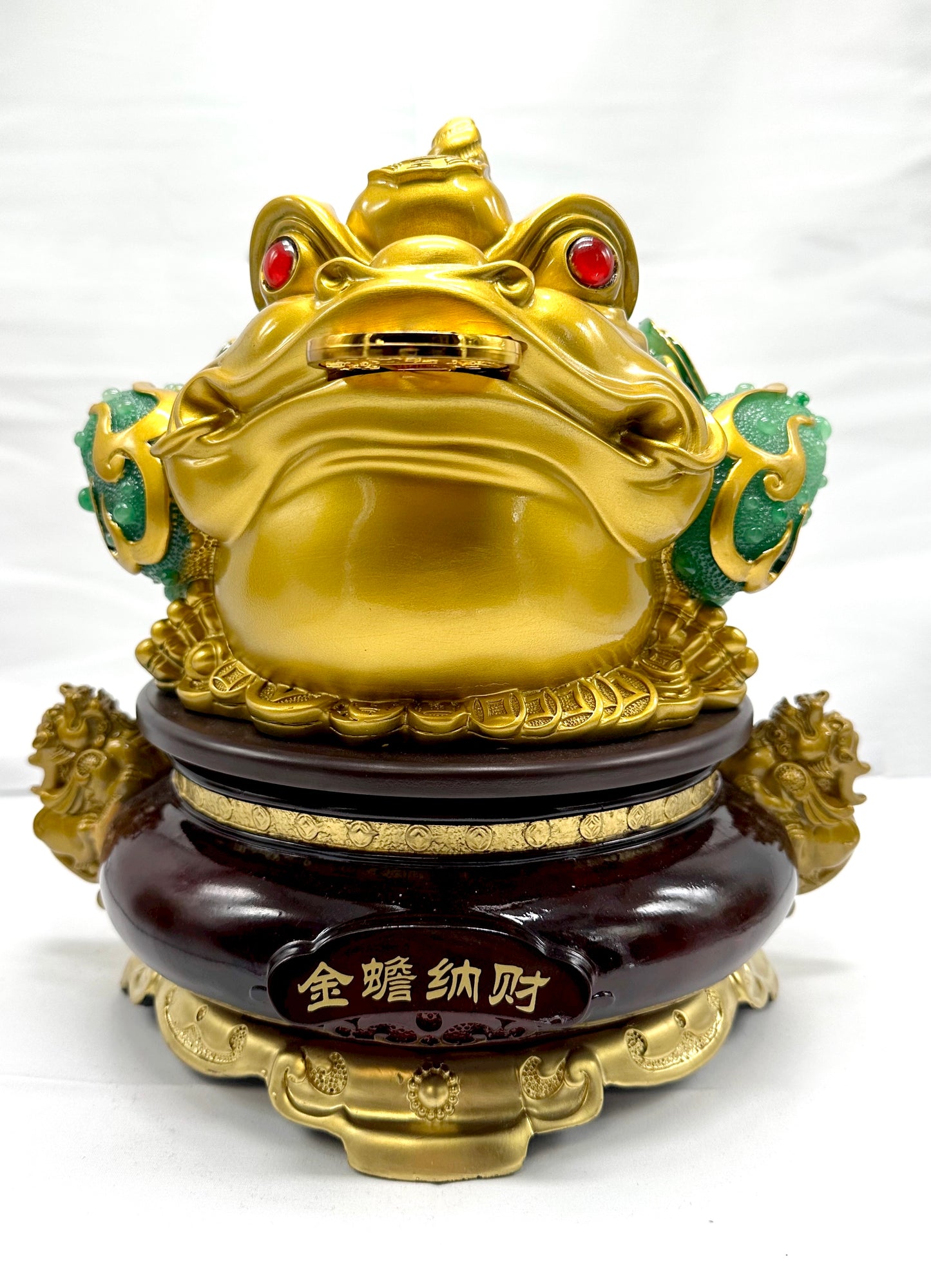 6455 -  Money Toad For Wealth (Turn table base) - 10 Inches Length