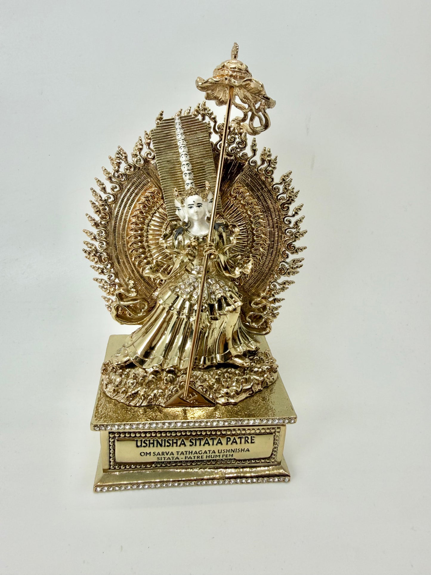 White Umbrella Goddess - 3 Inches Height - 12849