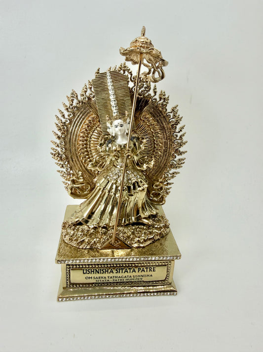 White Umbrella Goddess - 3 Inches Height - 12849