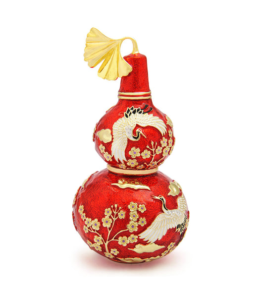 Wu Lou With Joyous Crane (Red)