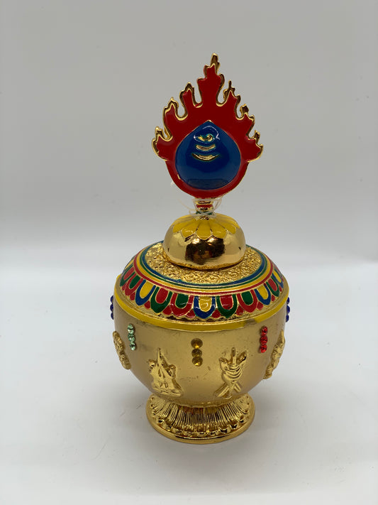13159 - Eight Auspicious Symbol Jar