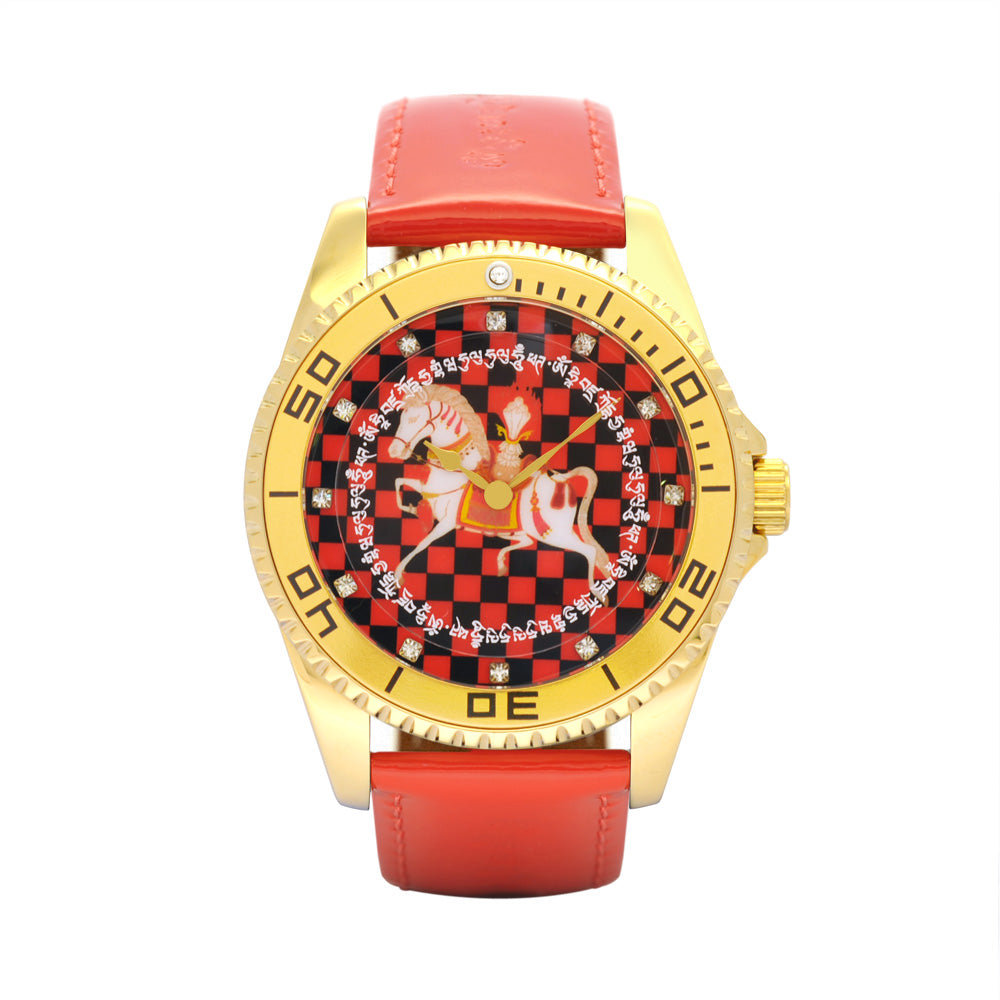 13953 - Windhorse Mantra Watch (Red)