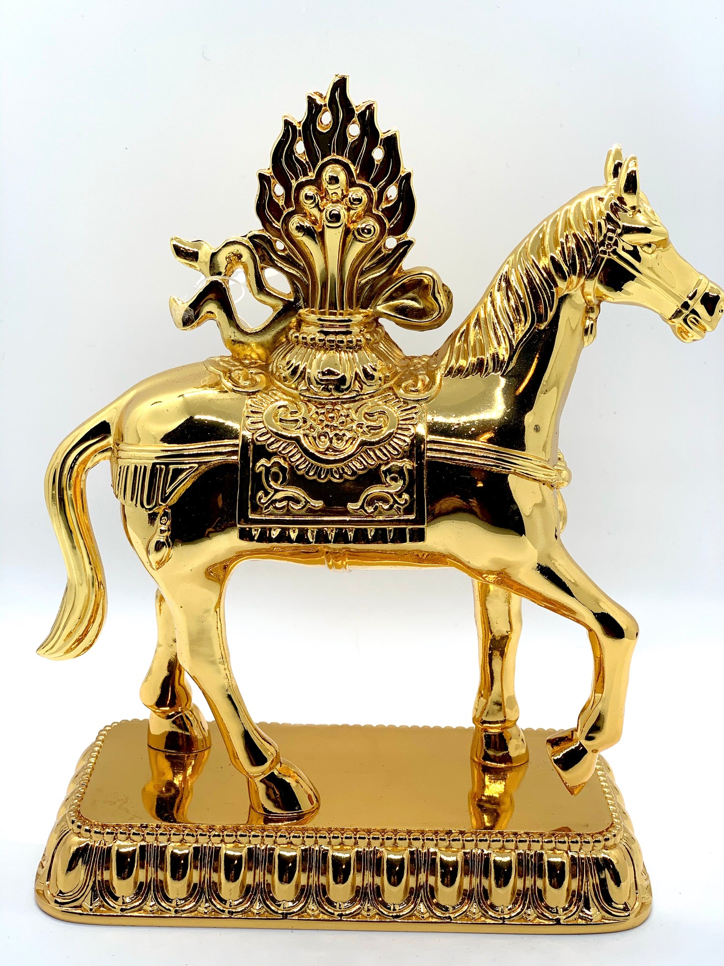 13638 - Brass Windhorse for Success - Gold Color (7 3/4 Inches Height)