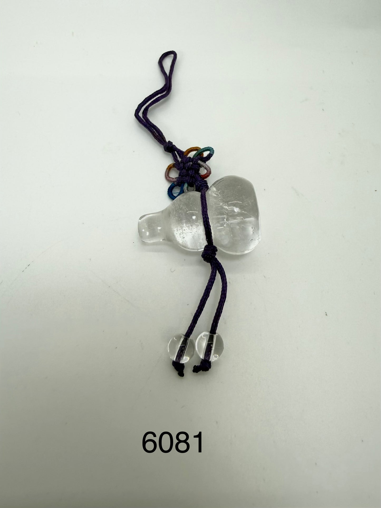 Clear Crystal Wu Lou Charm - 6081