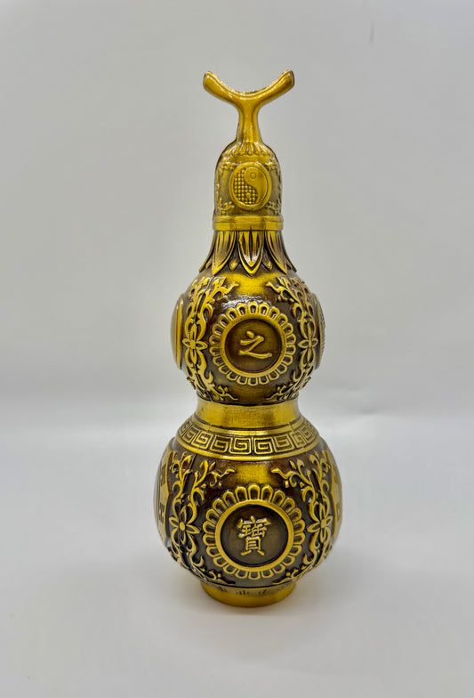 Brass Wu Lou with Pakua - 8 Inches Height (7706)