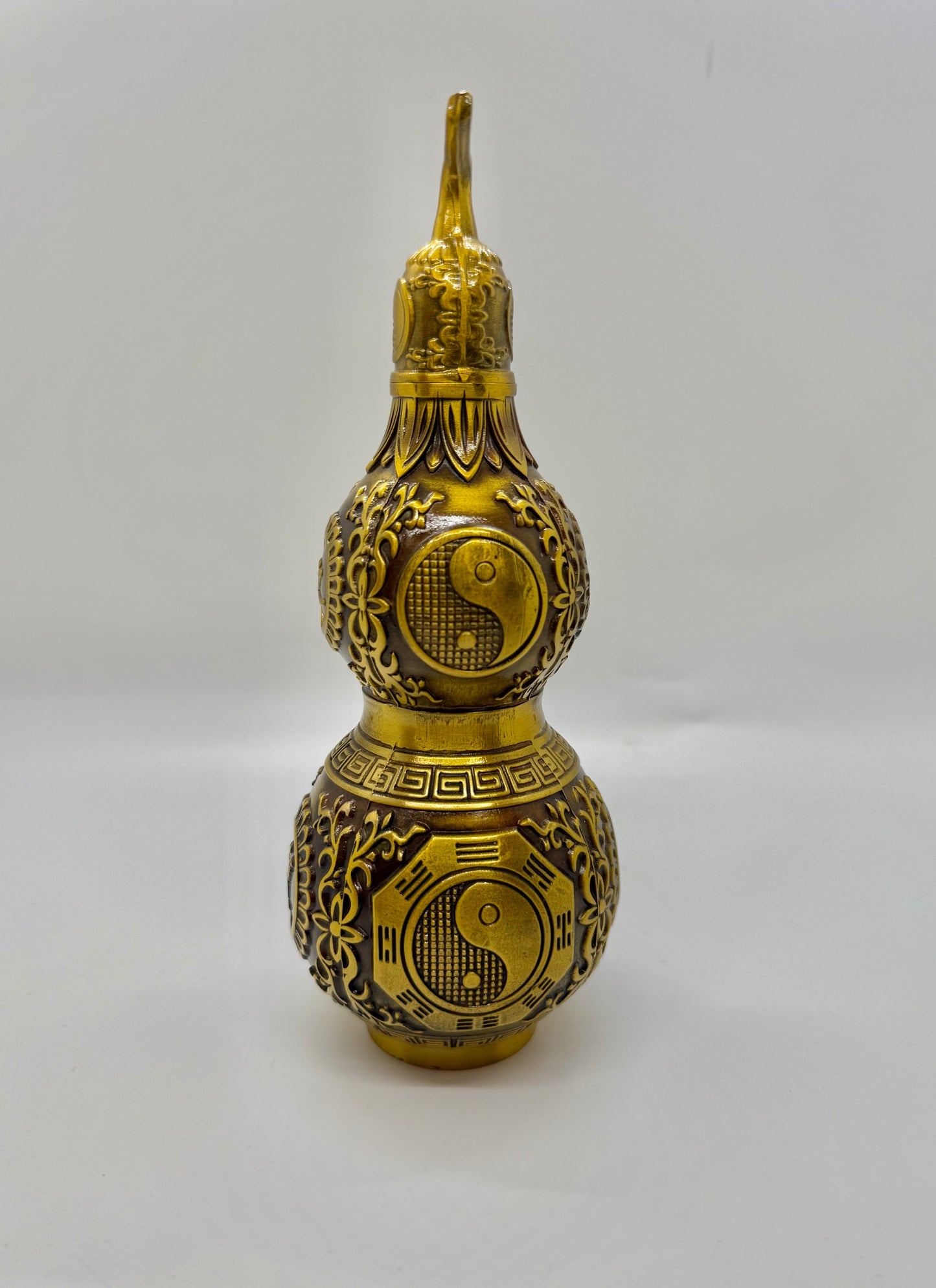 Brass Wu Lou with Pakua - 8 Inches Height (7706)