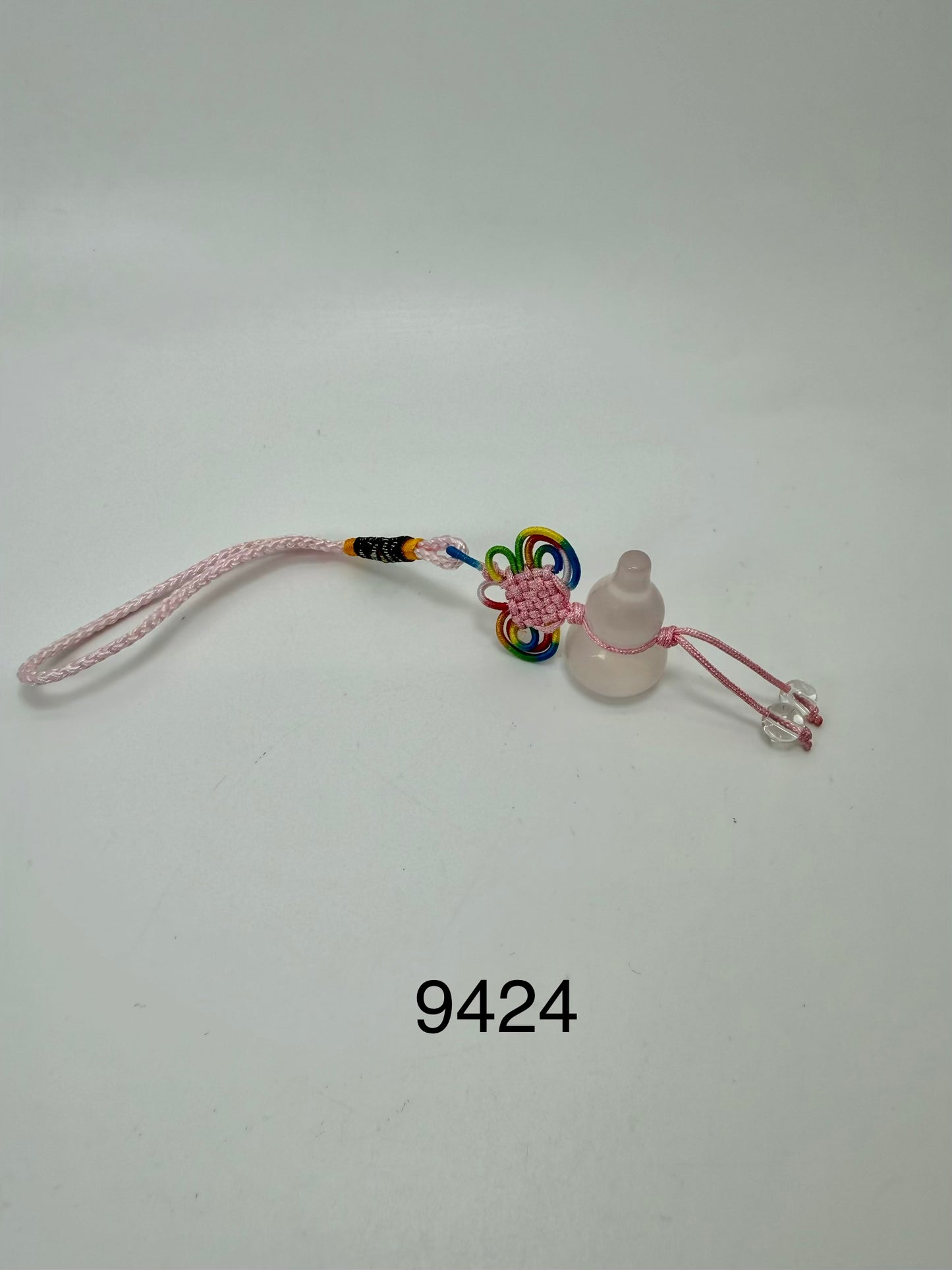 Rose Quartz Wu Lou Charm - 9424
