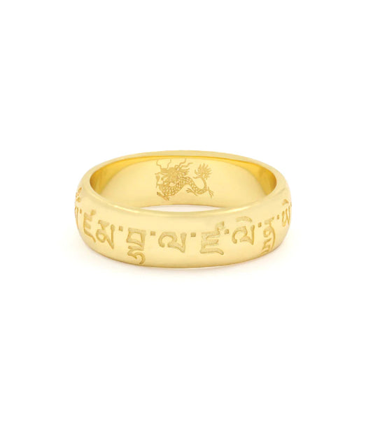 Yellow Dzambala’s Wealth Ring (Size 6.5)